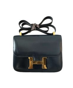 Hermes Constance 24 Blue Indigo Boxcalf